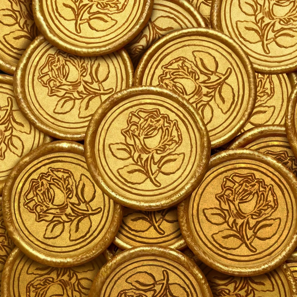 25Pcs Wax Seal Stickers Handmade Envelope Seals Self Adhesive Wax Stickers for W