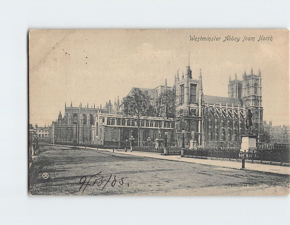 Postcard Westminster Abbey from North London England