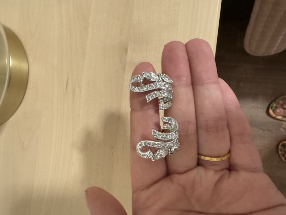 Trifari Vintage Silver Tone Clip-On Earrings