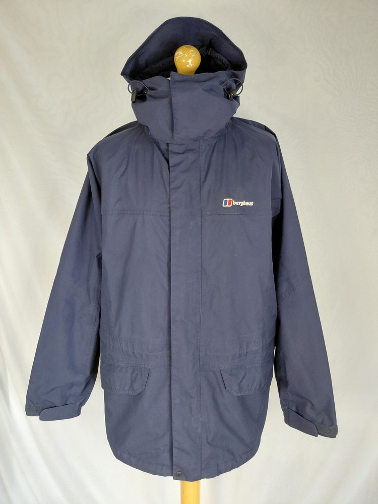 BERGHAUS GORETEX WATERPROOF JACKET COAT MENS LARGE VERY GOOD