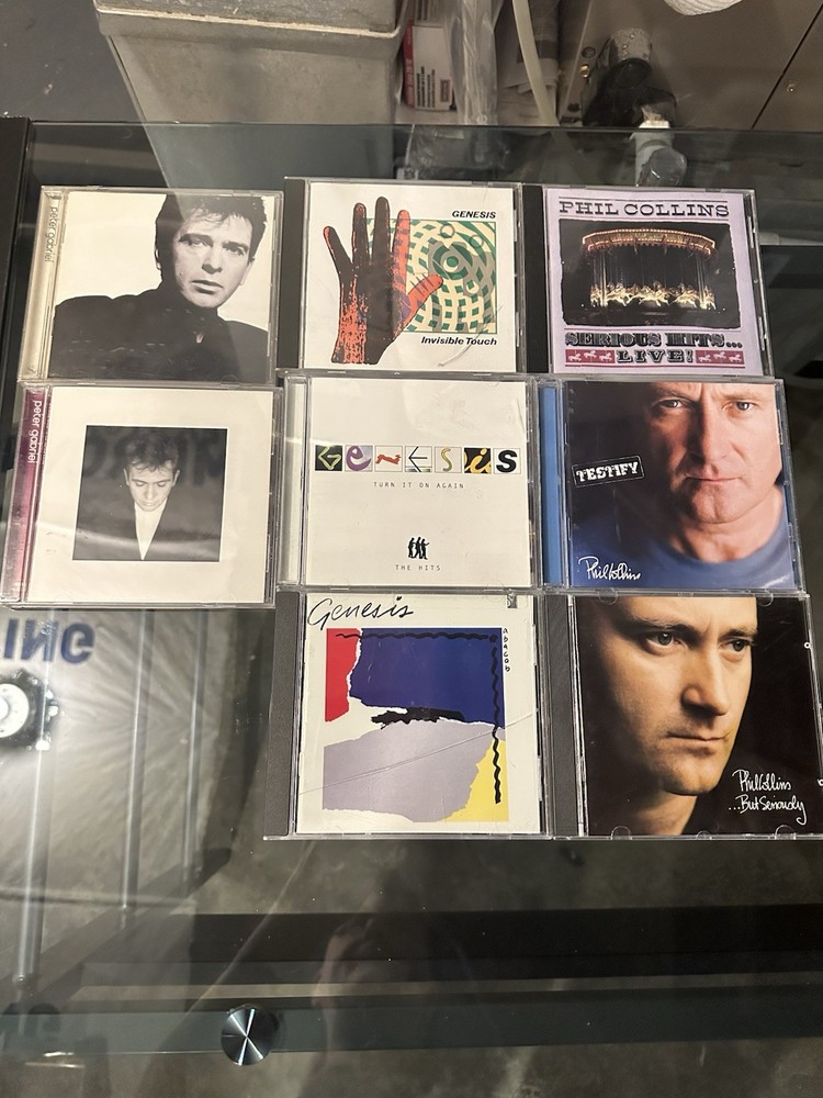 Genesis, Phil Collins, And Peter Gabriel 8 Cd Lot