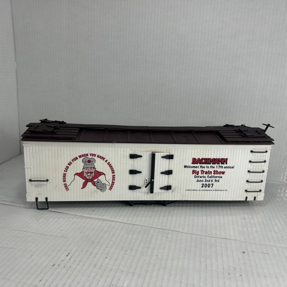 Bachmann G Scale Big Train Show Reefer Boxcar For Train Set Layout Freight