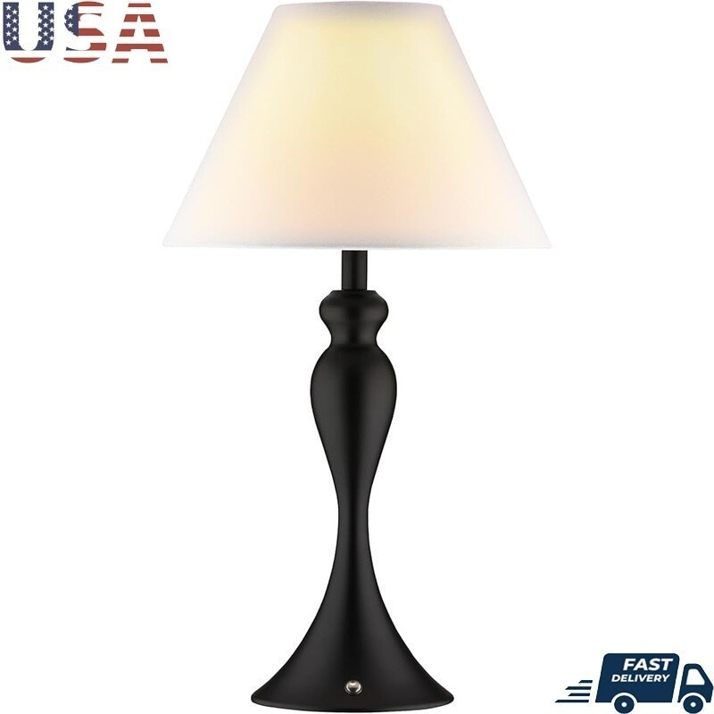 Cordless Rechargeable Desk Lamp Touch Dimmable Battery Operated LED Home Office