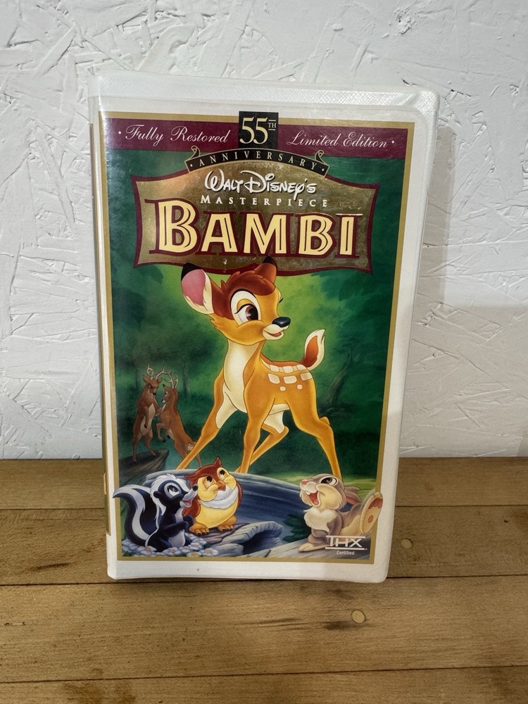 Bambi Walt Disney's 55th Anniversary Masterpiece Collection: VHS 1997 Clamshell