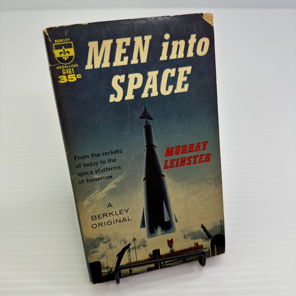 Men Into Space Murray Leinster 1960 PB Berkley Medallion Man's Conquest of Space