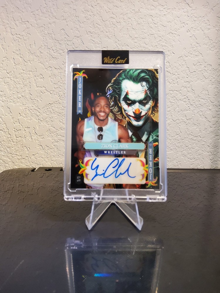 Zion Clark 1/1 Auto - 2025 Wild Card Jokers Wild