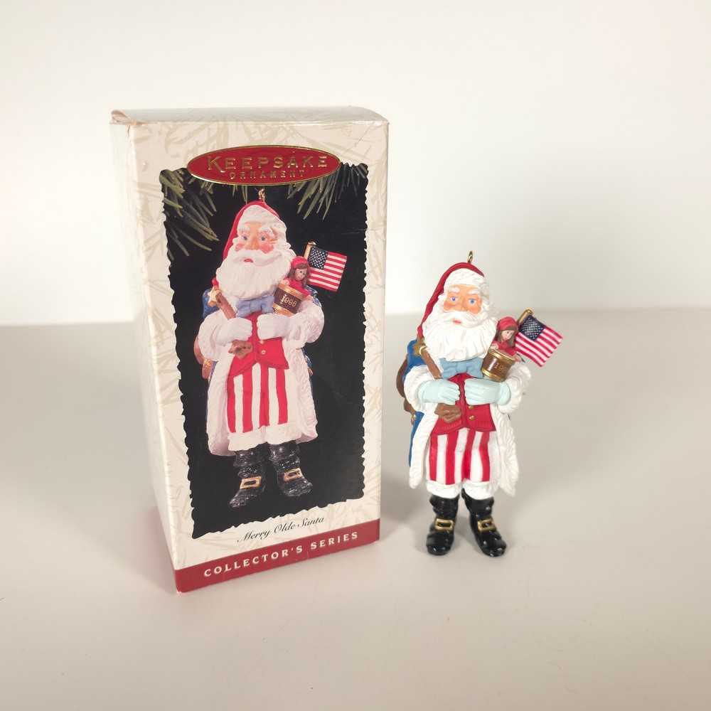 Hallmark Ornament 1996 • Fourth of July • Merry Olde Santa Series # 7 • w/ Box