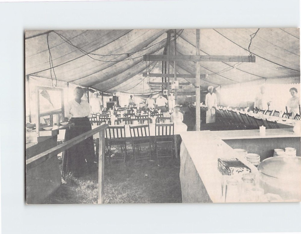 Postcard Dining Area Indiana State Fairgrounds Indianapolis Indiana USA
