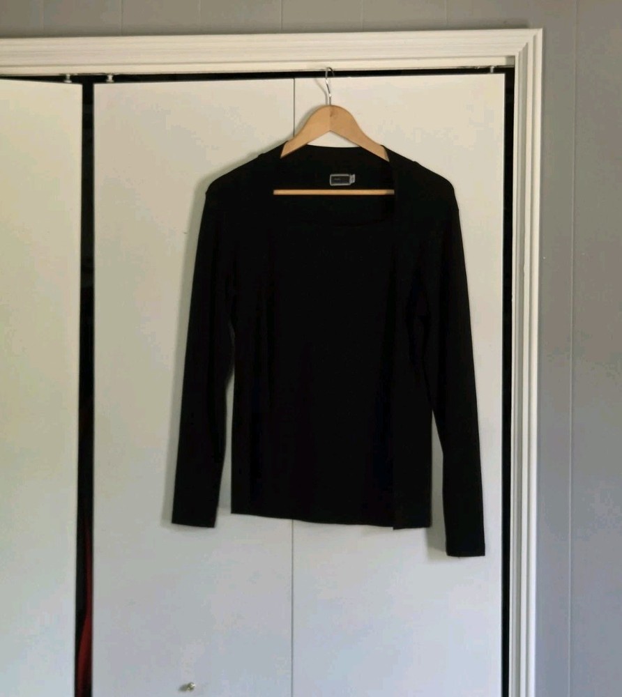 Sympli Black Pullover Shirt Sz 12