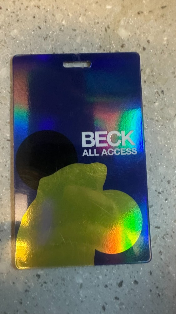road crew issued BECK all access pass
