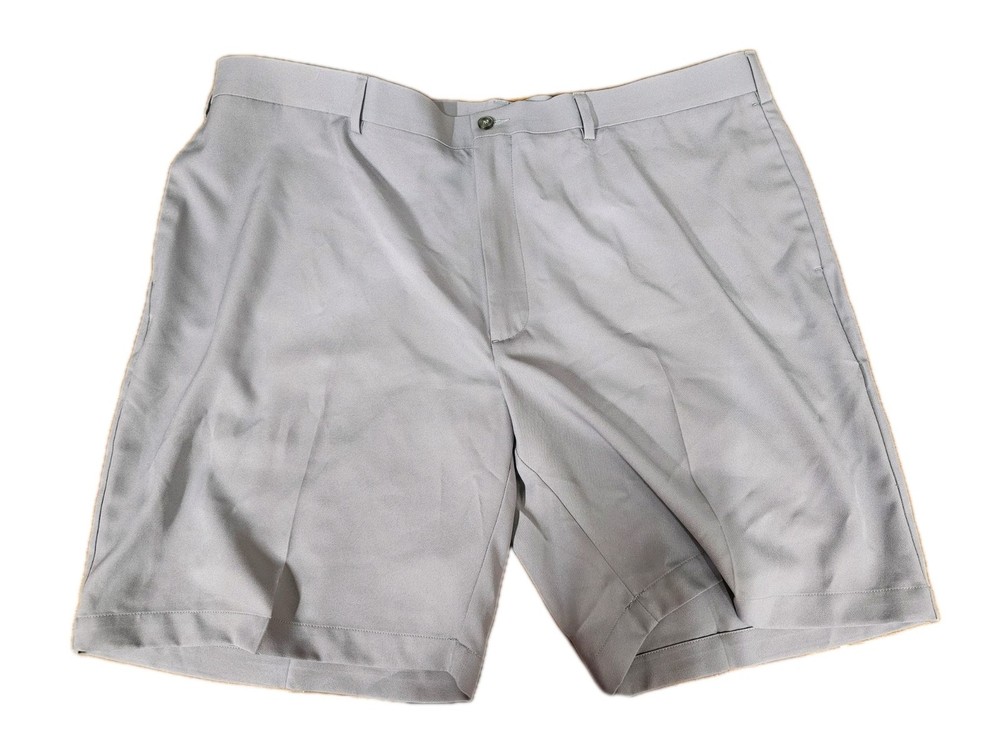Pro Tour Cool Play Flat Front Golf Shorts Mens Size 42 light Grey NWT