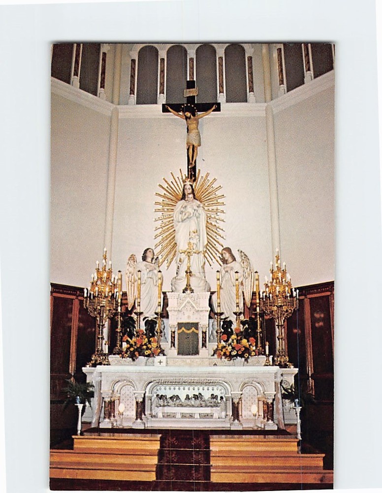 Postcard St. Marys Church Main Altar Church Point Canada