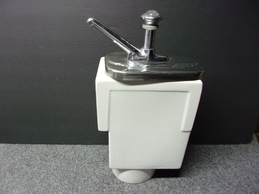 Vintage Soda Fountain Porcelain Ice Cream Topping Syrup Pump Dispenser
