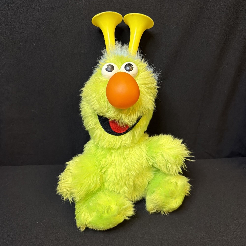 Rare Mr. Honker Applause Plush Muppet Doll Sesame Street Green Toy Honks  VTG