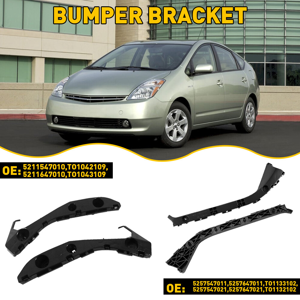 2004-2009 Toyota Prius Front & Rear Bumper Bracket Set LH RH