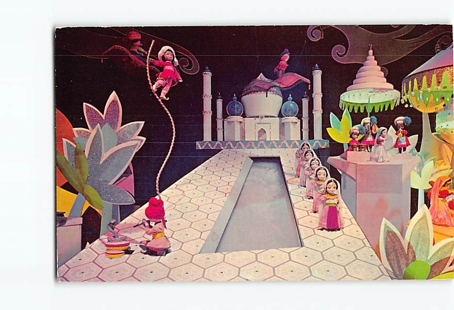 Postcard India Its A Small World Fantasyland Disneyland Anaheim California USA