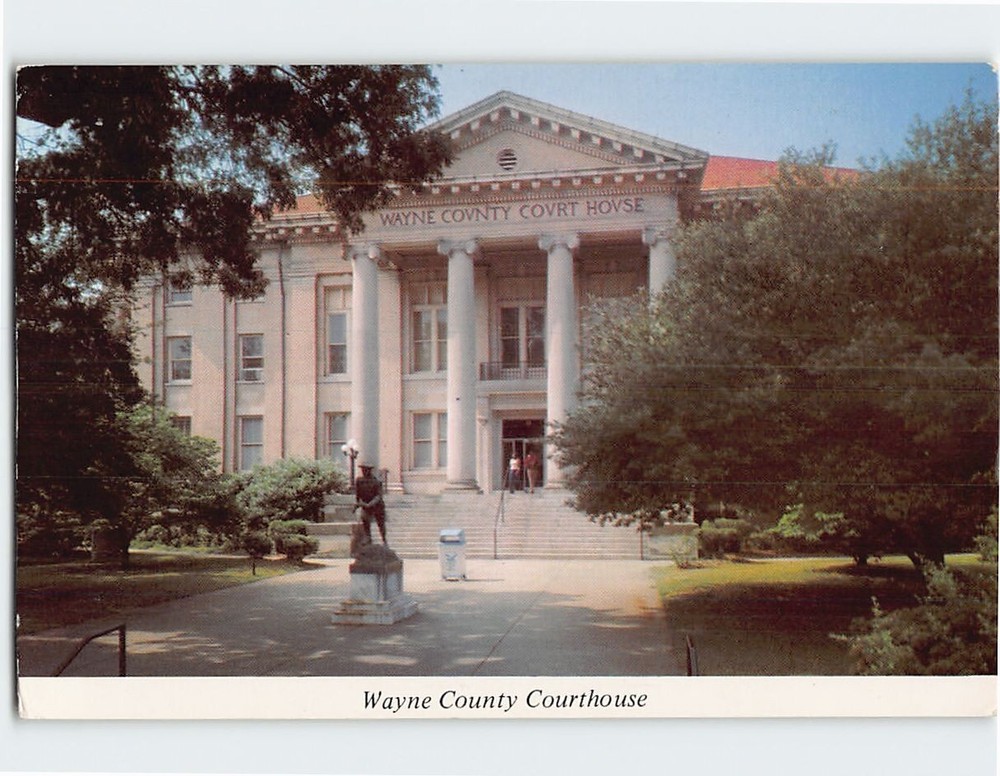 Postcard Wayne County Courthouse Goldsboro North Carolina