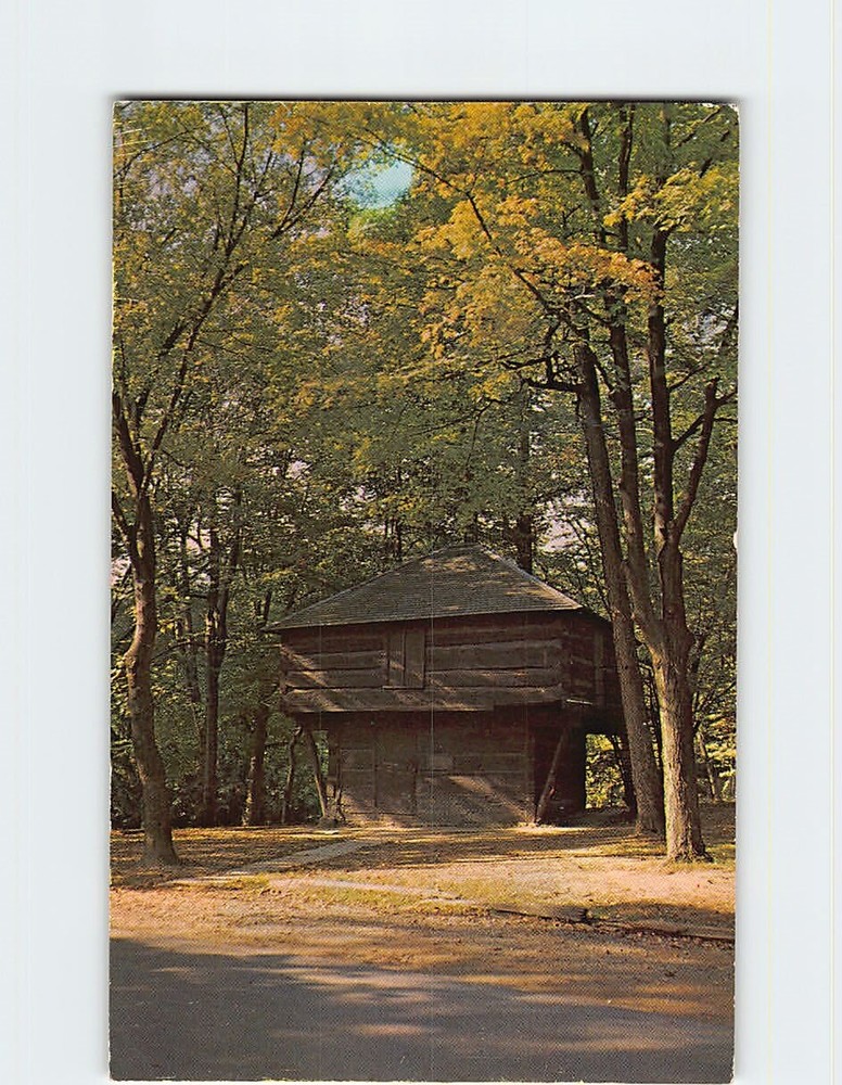 Postcard Pioneer Blockhouse South Park Mansfield Ohio USA