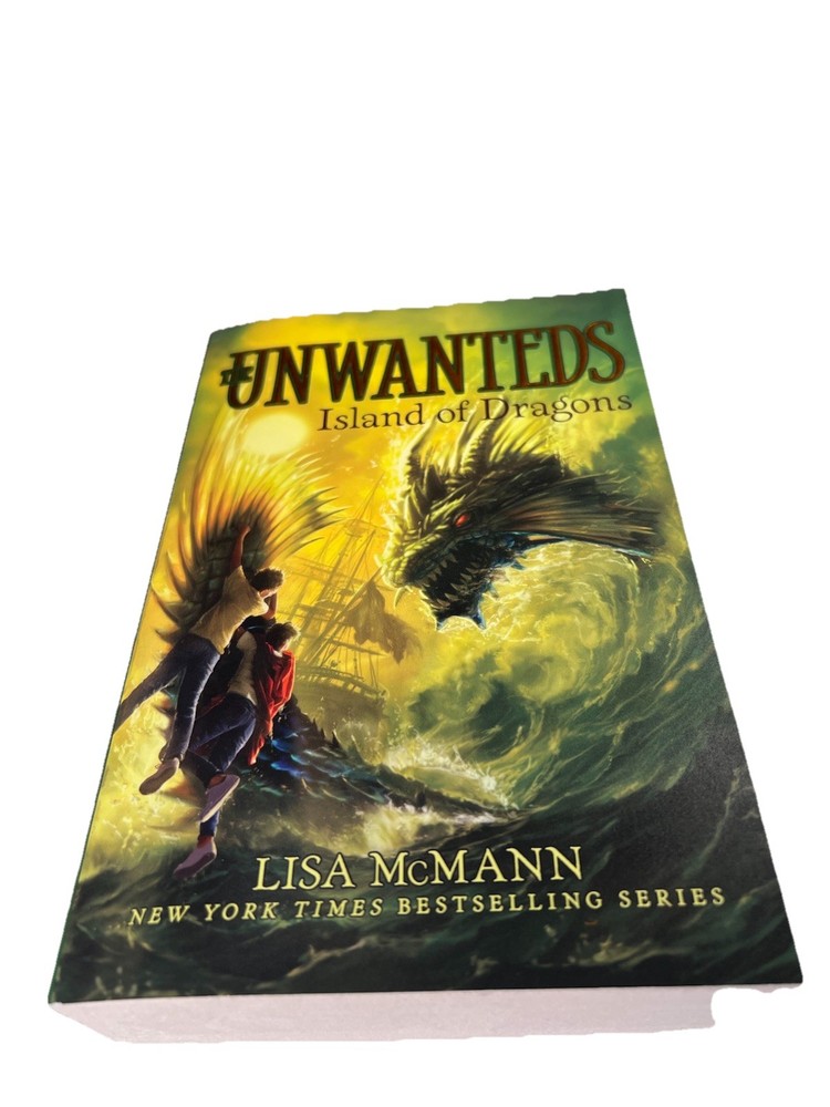 Island of Dragons: The Unwanteds By Lisa McMann 2016 Book-7 Trade Paperback NEW.