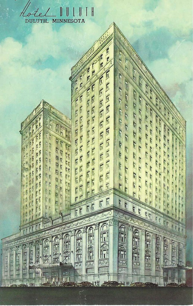 c1940 Duluth MN Minnesota  ~ Hotel Duluth ~ UNP Postcard