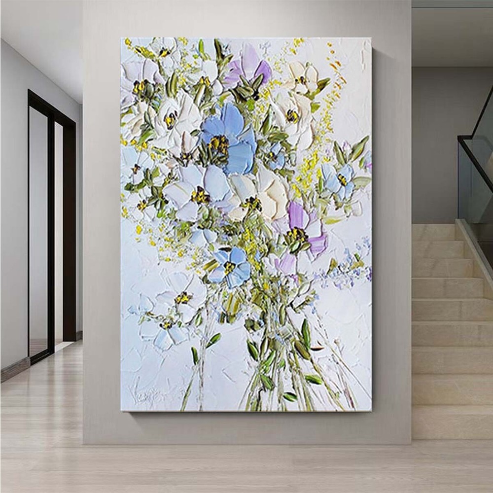 Custom Poster Beautiful Floral Decor Picture 100 Handmade Oil Painting Abstract