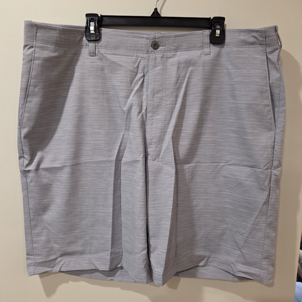 Ben Hogan Shorts Men's 42 Gray/Blue Front Comfort Performance Stretch Golf