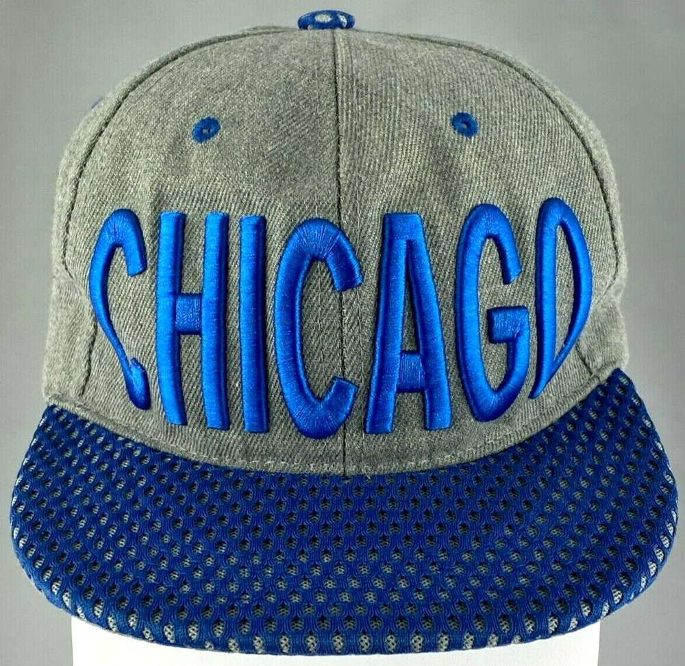 Rost Chicago Mens Hat Snap Back Embroidered Adjustable Hip Hop Sublimated Bill