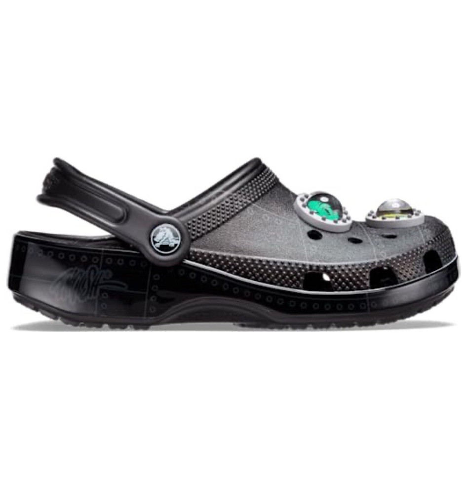 Classic Crocs x Ron English Clog Area 51 Space Alien 54 RARE Kids J4.