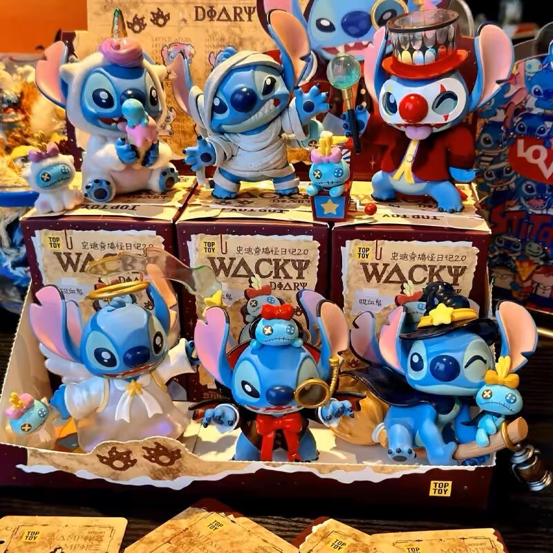 TOPTOY Stitch Funny Diary 2 Series Blind Box Figure Toy Gift for Kids