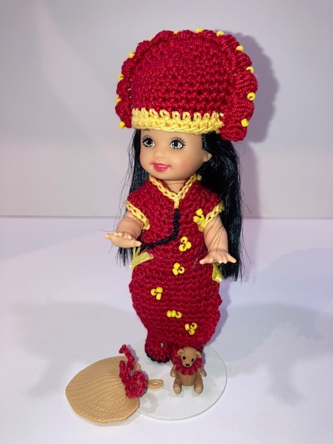 Barbie Kelly Chelsie Doll with Crochet Outfit and Accessories