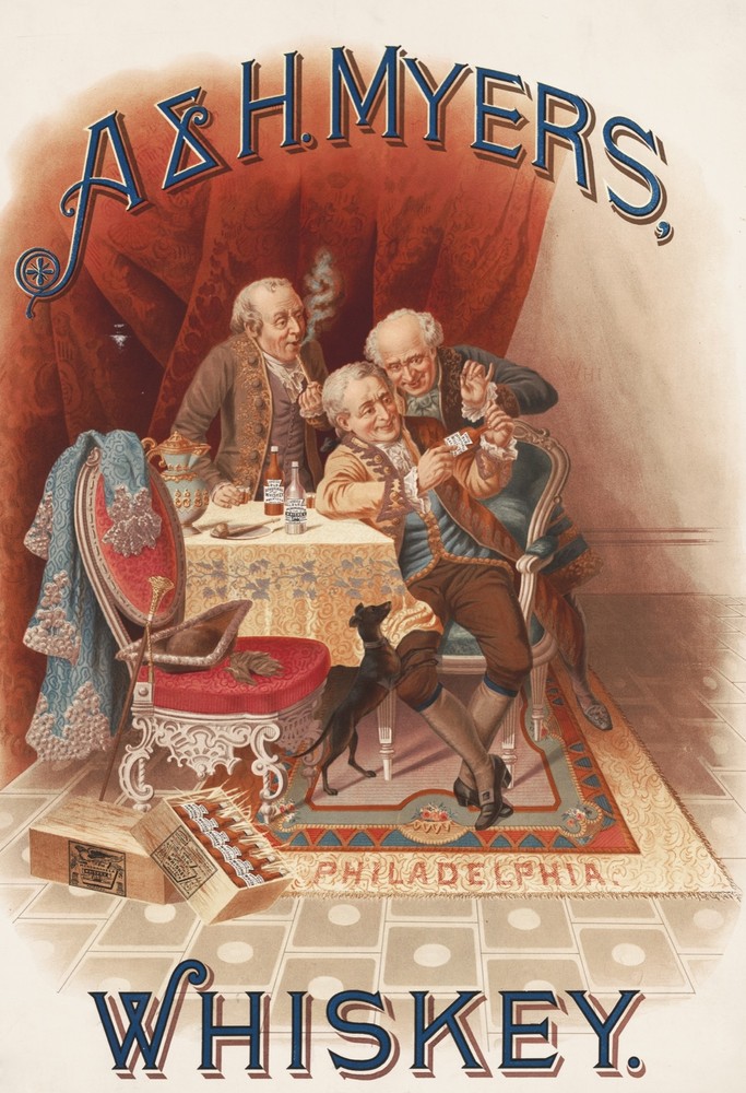 9659.Decoration Poster.Room Wall art.Home interior decor.Victorian Whiskey ad