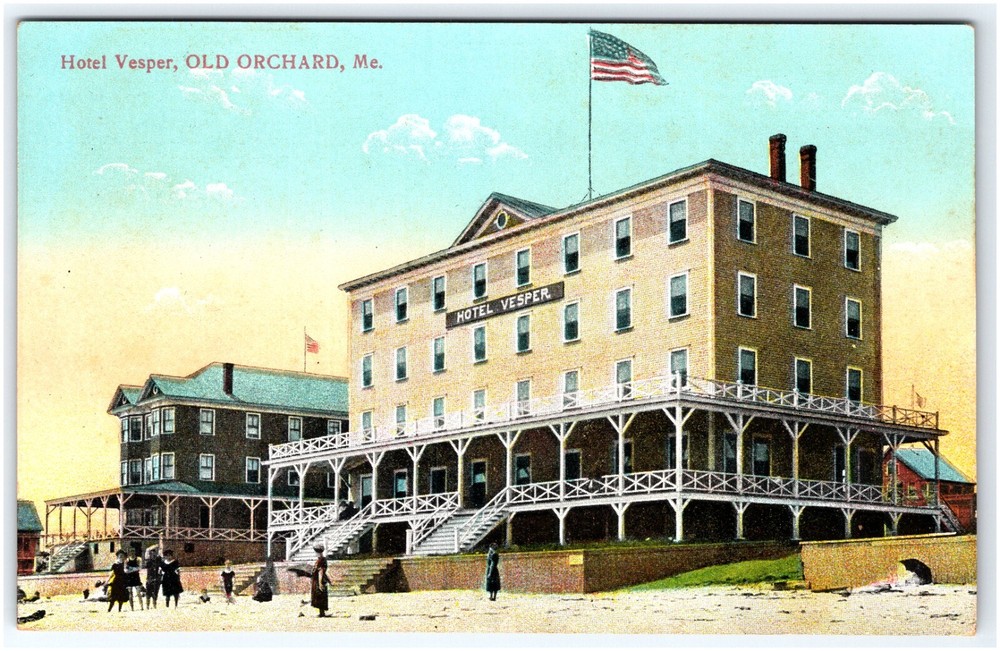 Hotel Vesper Old Orchard Maine Postcard