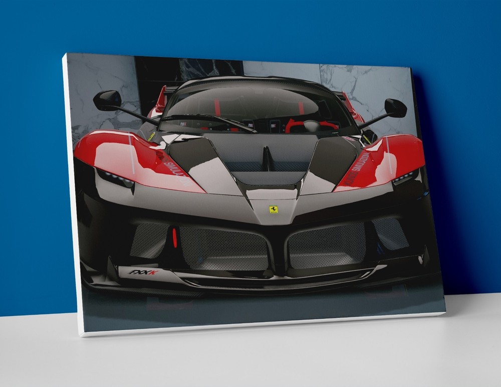 Ferrari FXX Poster or Canvas - Supercar Ferrari Wall Art Print Decor
