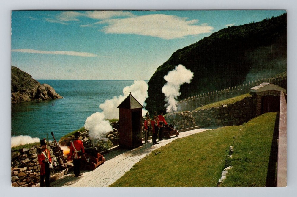 St John-Newfoundland, Quidi Vidi Battery Historic Site Souvenir Vintage Postcard