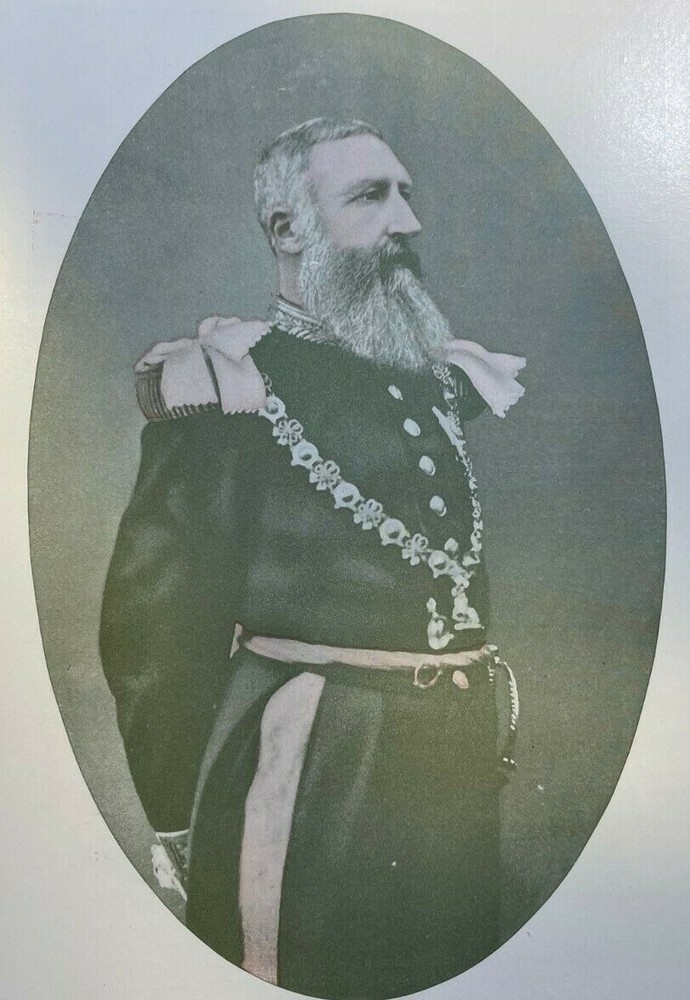 1905 Vintage Magazine Illustration Leopold II King of Belgium