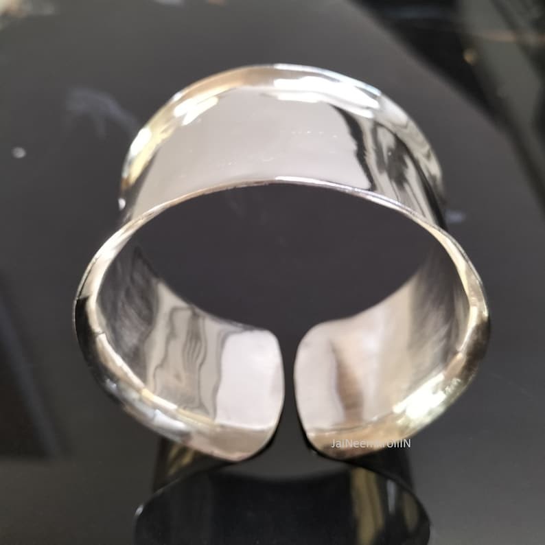 Solid 925 Sterling Silver Wide Cuff  Women's Bracelet Handmade Jewelry AK9999