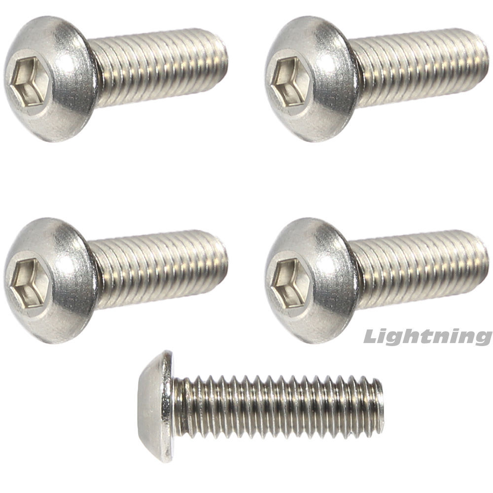 Button Socket Cap Screws Stainless Steel 8-32 X 1-1/4