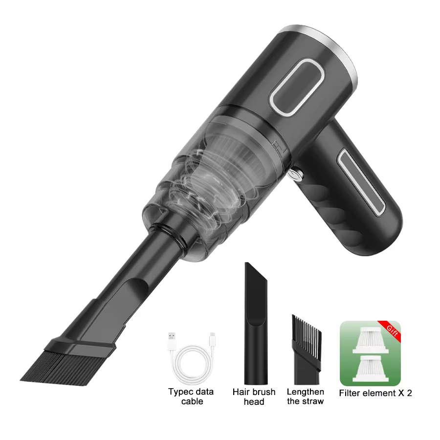 BELIBUY High-Power Wireless Car and Home Mini Vacuum Cleaner for Sofa and Carpet