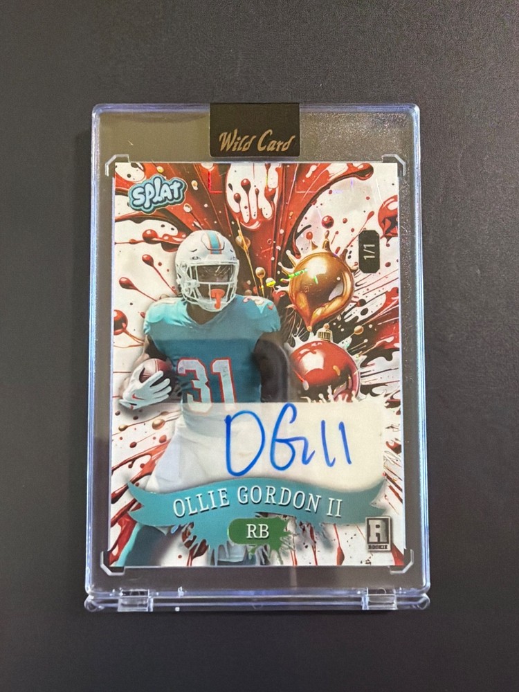 Ollie Gordon II 1/1 Auto Prizm Christmas Ornament Splat Wild Card