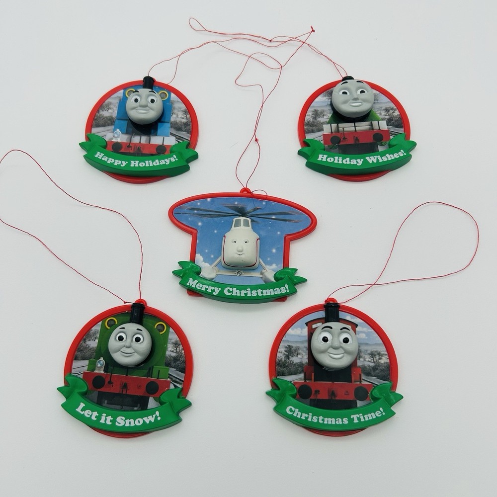 Thomas and Friends 2012 Christmas Ornament Set - 5 Plastic 2