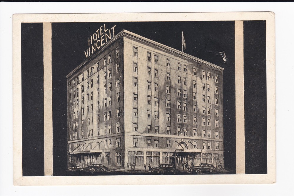 Hotel Vincent Benton Harbor Michigan Divided Back Postcard