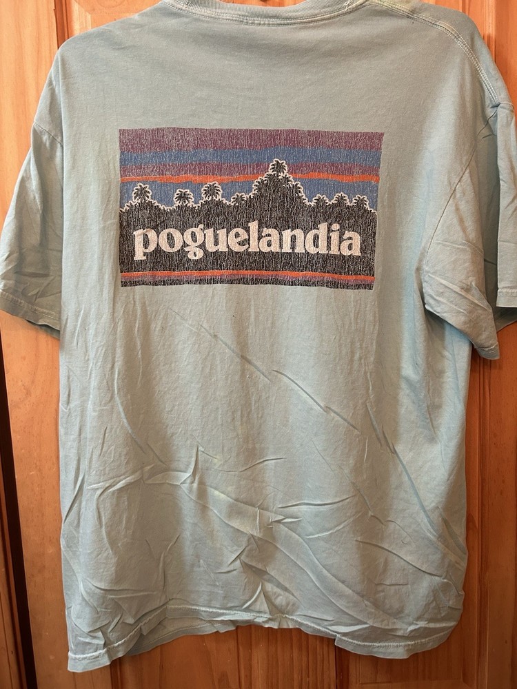 Poguelandia Outer Banks Patagonia Styled Comfort Color T Shirt Size XL GUC!!!