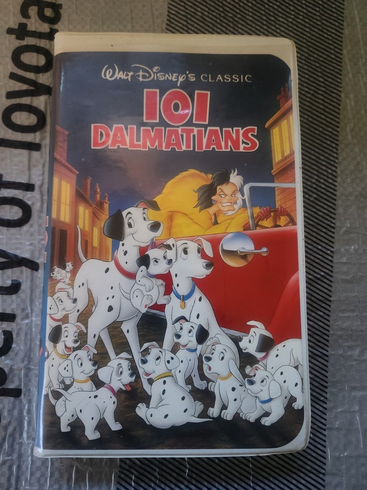 Walt Disney’s Black Diamond The Classics 101 Dalmatians 1992 VHS Tape Rare.