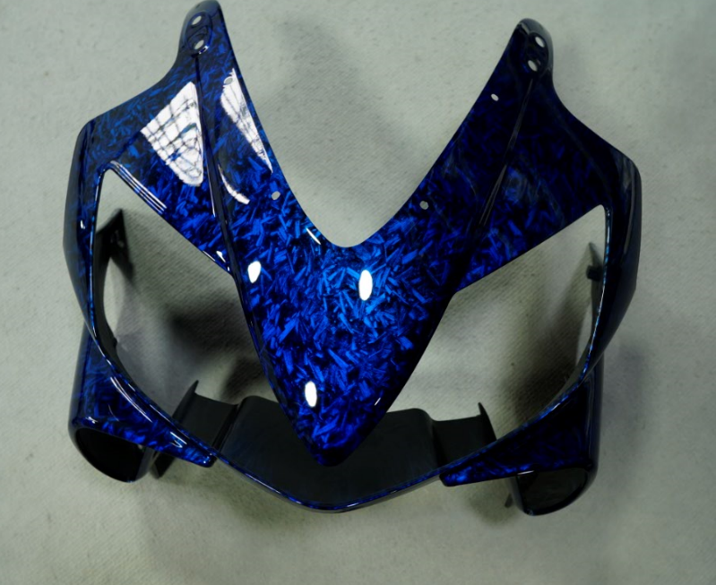 Blue Forged Carbon Fiber Fairing Body Kit For Honda CBR600F4i 2001 2002 2003 USA