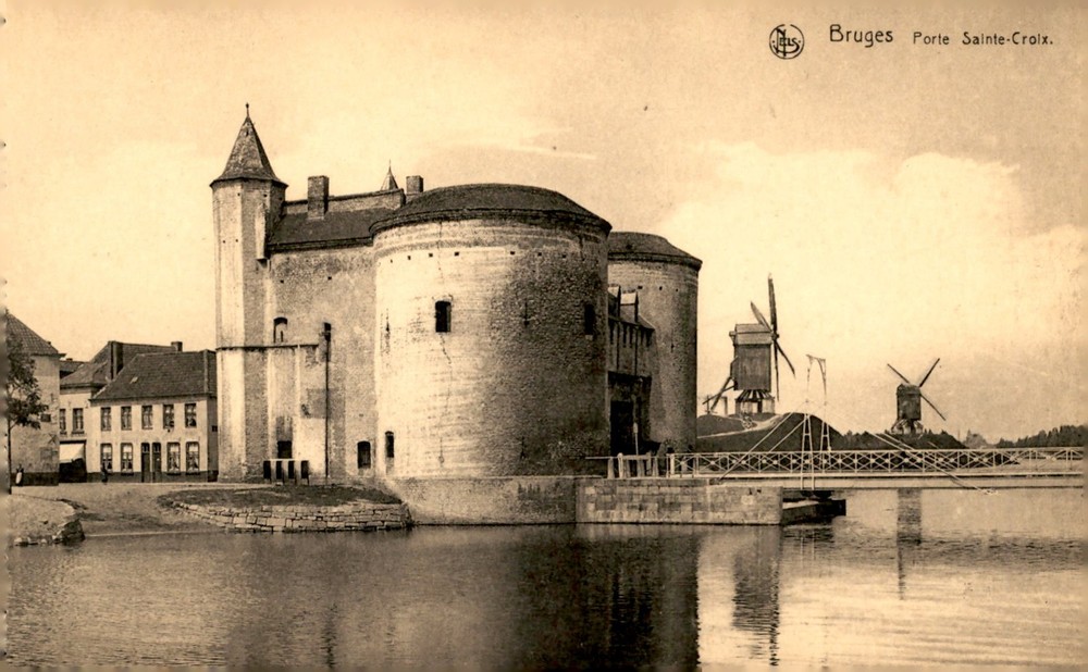 Bruges, Porte Sainte-Croix, Ern. Thill, Brussels, architecture Postcard