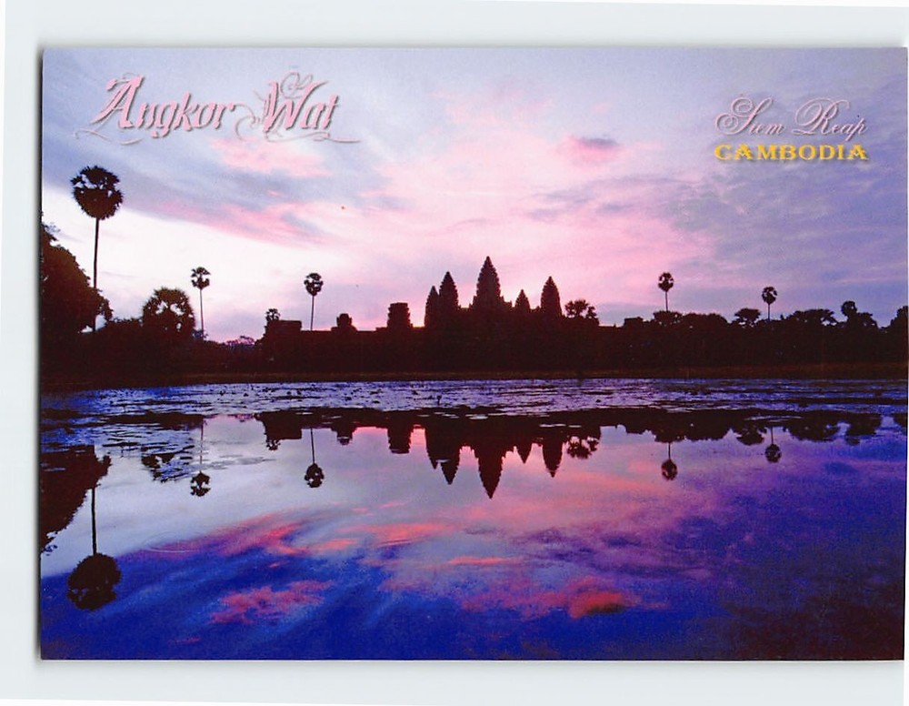 Postcard Angkor Wat Siem Reap Cambodia