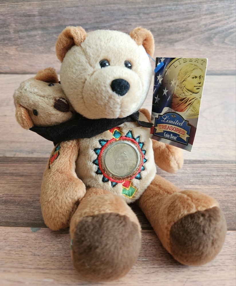 Limited Treasures Coin Bear - Sacagawea & Pomp