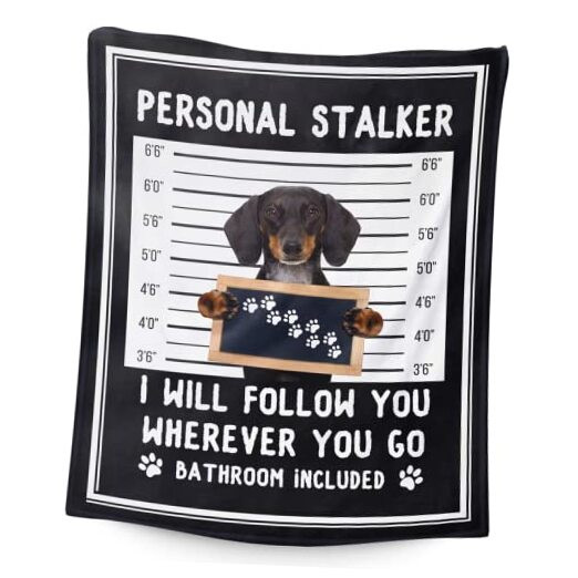 Women Dachshund Blanket Gifts - Soft, Fluffy & Warm - 80x60 Inches Twin