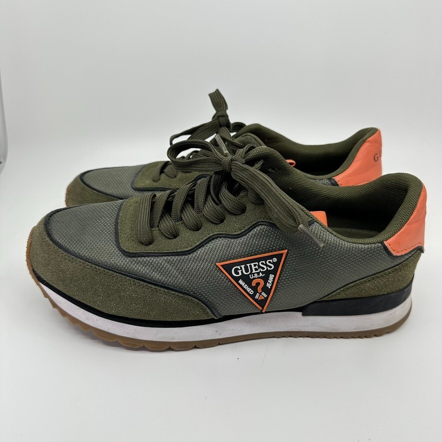GUESS Aley Men's Sneakers Fashion Lace Up Jogger Sneakers Size 9 Green