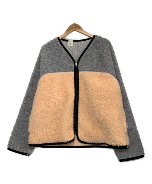 N.HOOLYWOOD                    fleece jacket Gray x Beige 192-BL02-030
